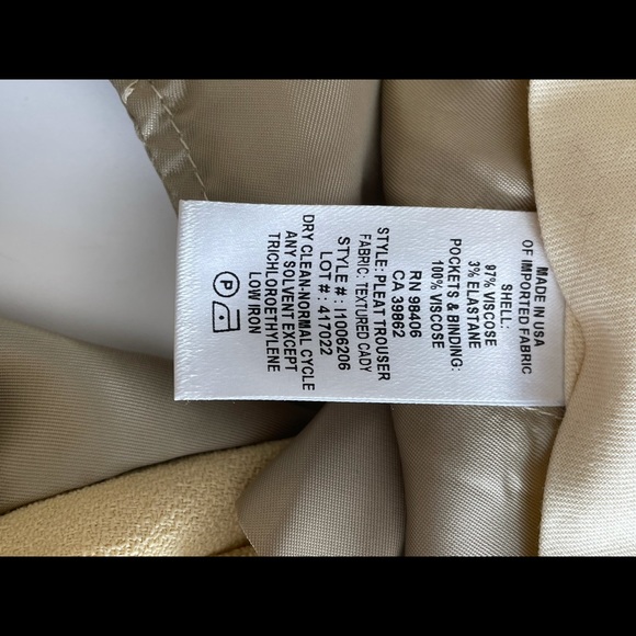 Theory super hi waist textured “Cady” trousers, Sz 4 - Picture 7 of 9